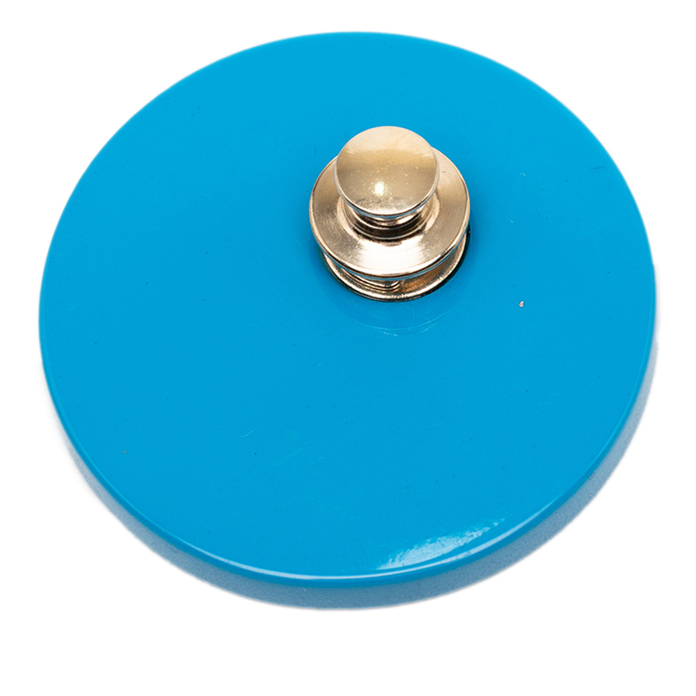 Pre-Loved Chanel CC Bicolor Resin Shield Round Brooch - Picture 2 of 3